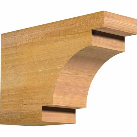 Ekena Millwork Mediterranean Rough Sawn Rafter Tail, Western Red Cedar, 6"W x 12"H x 18"L RFT06X12X18MED00RWR